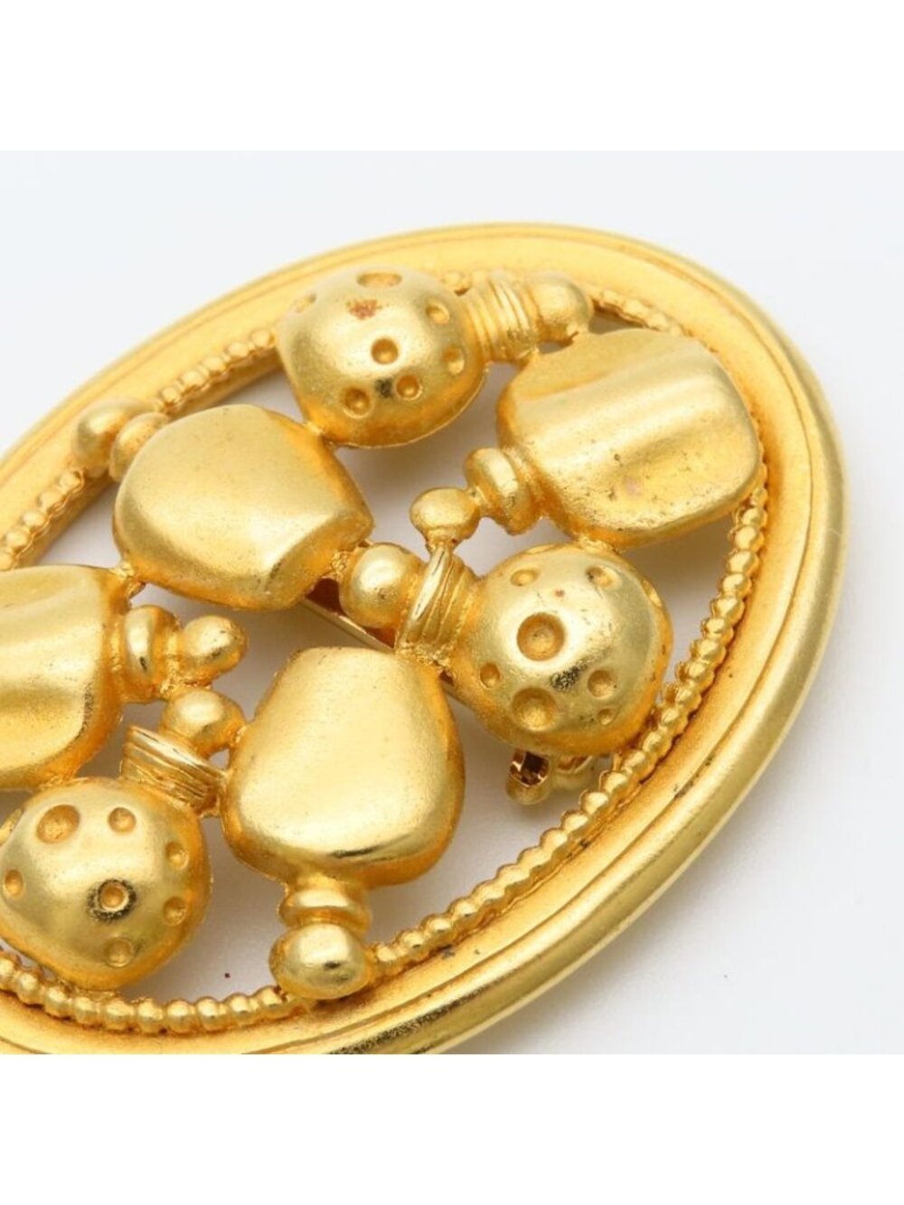 Dior Brooch Metal Gold Parfums Perfume Motif - Picture 3 of 7